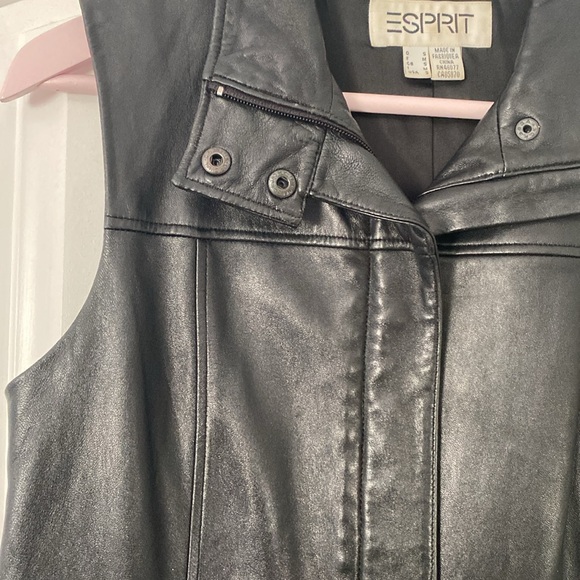 Esprit Real Leather Vest - Picture 2 of 4